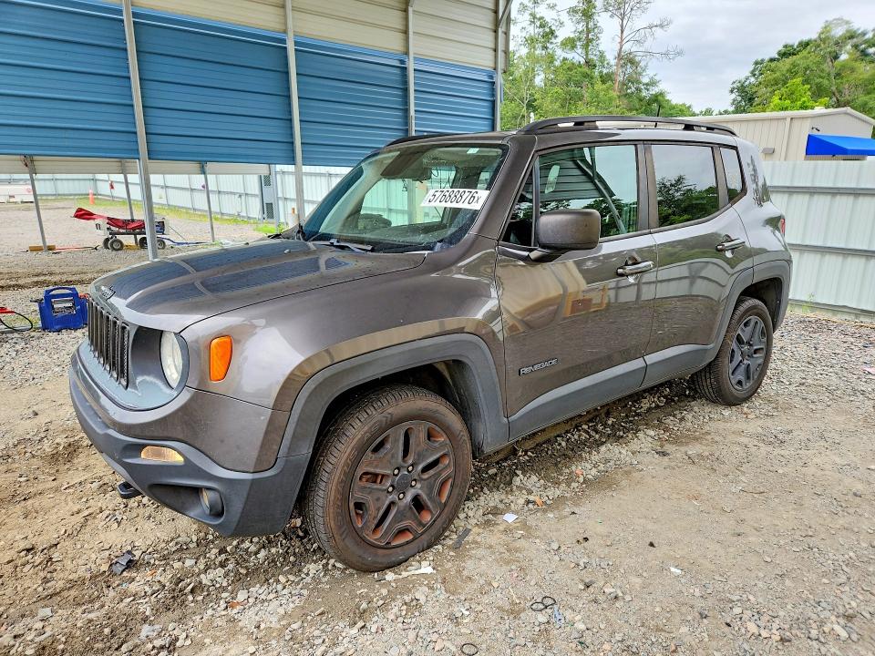 2018 Jeep Renegade VIN ZACCJBAB7JPH37892 COPART salvage auction — FRONT END, Sc - Cert Of Title-Salvage, sold $1,700 on 2026-08-04 (photo 1)