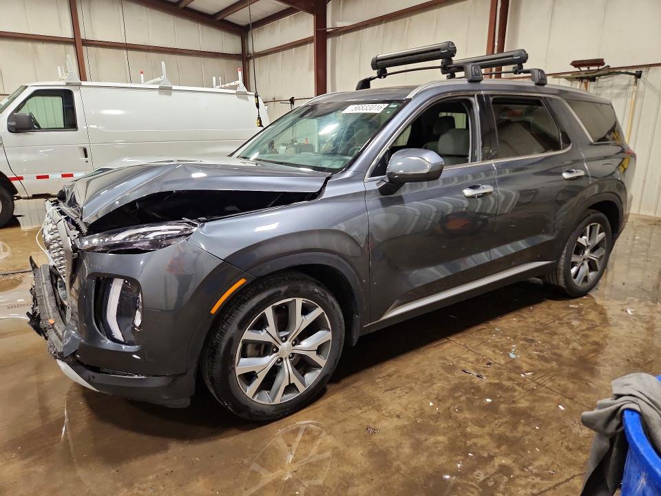 2021 Hyundai Palisade VIN KM8R4DHE5MU231912 COPART salvage auction — FRONT END, Pa - Certificate Of Salvage, sold $5,700 on 2026-07-14 (photo 1)