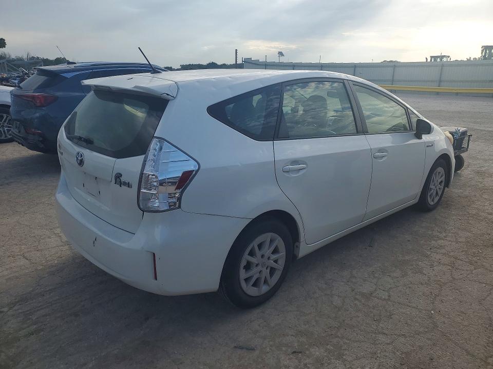 2012 Toyota Prius VIN JTDZN3EU0C3185319 COPART salvage auction — HAIL, KS - CERT OF TITLE-SALVAGE, sold $3,100 on 2026-07-20 (photo 3)
