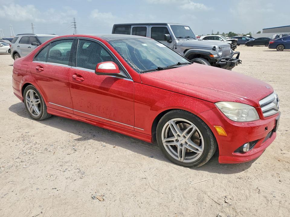 2008 Mercedes-benz C-klasse VIN WDDGF56X88F162956 COPART salvage auction — WATER/FLOOD, Tx - Salvage Title-Flood Damage, sold $150 on 2026-07-24 (photo 4)