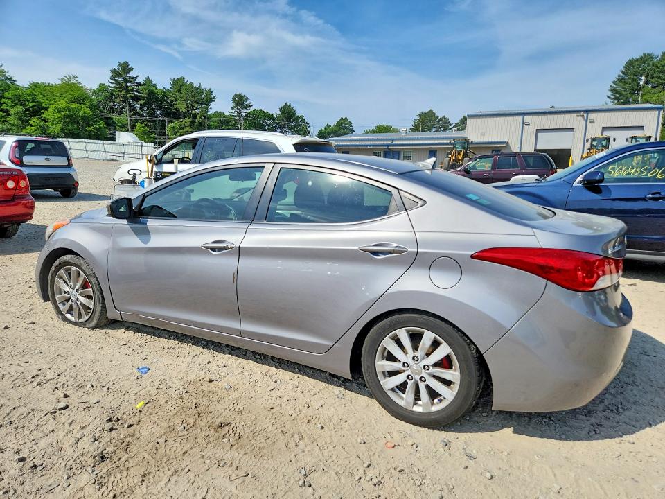 2011 Hyundai Elantra VIN KMHDH4AE1BU080573 COPART salvage auction — REAR END, Ma - Cert Of Title-Reconstrctd Coll, sold $425 on 2026-07-02 (photo 2)