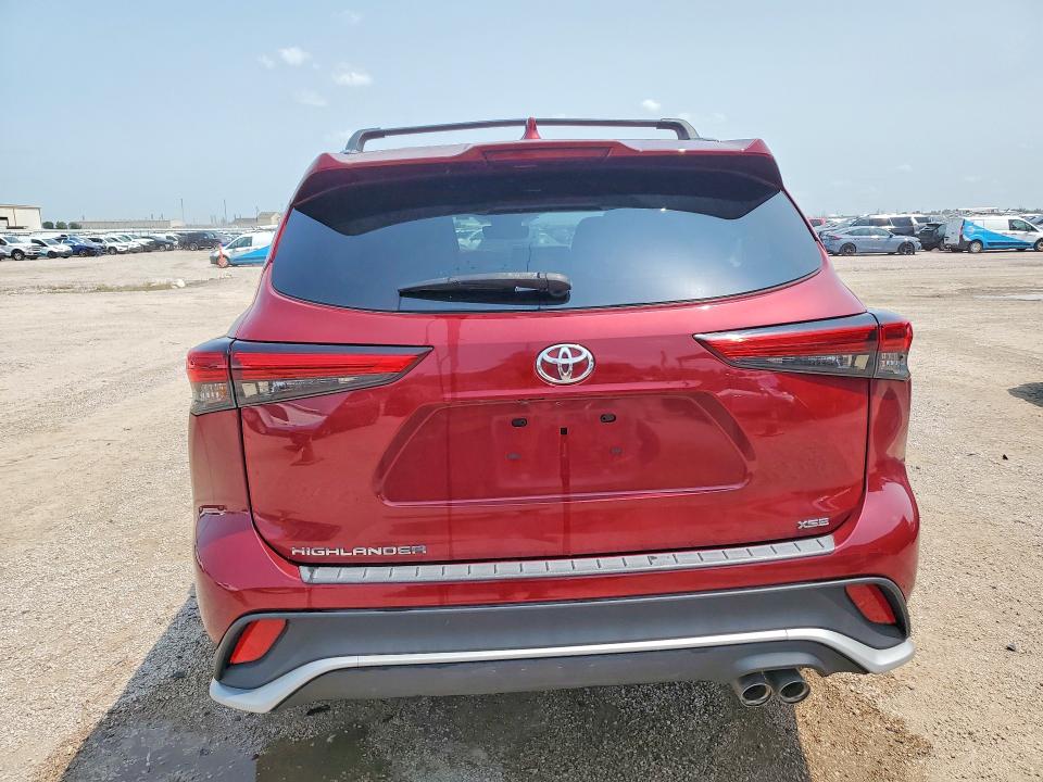 2023 Toyota Highlander VIN 5TDKDRAH1PS021968 COPART salvage auction — FRONT END, TX - CERTIFICATE OF TITLE, sold $175 on 2026-07-28 (photo 6)