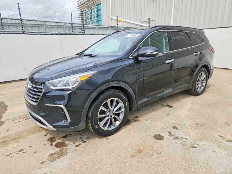 2018 Hyundai Santa fe VIN KM8SNDHFXJU258820 COPART salvage auction — MINOR DENT/SCRATCHES, AB - BOS - ACTIVE, sold $5,300 on 2026-07-08 (photo 1)