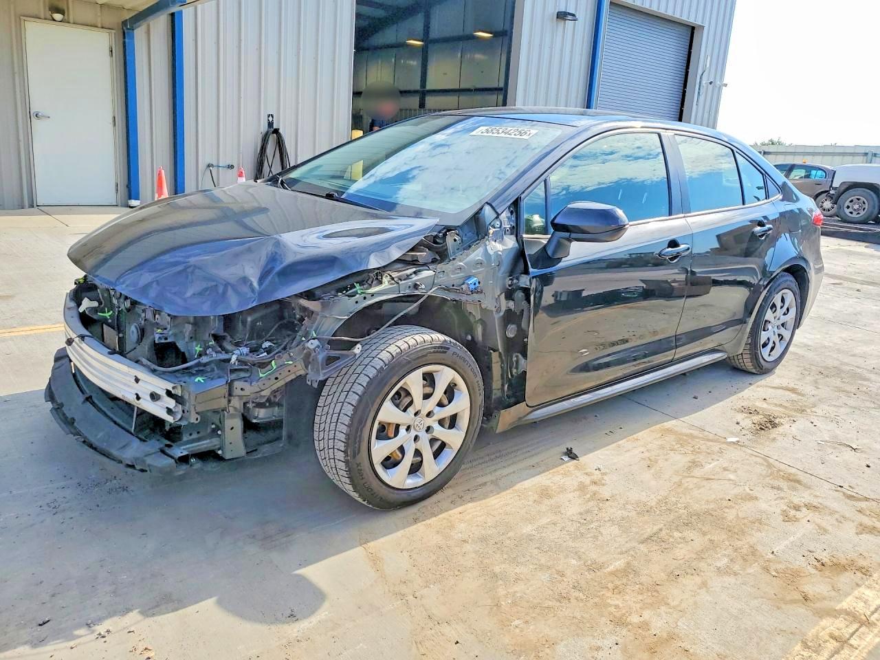 2021 Toyota Corolla VIN JTDEPMAE3MJ184224 COPART salvage auction — Front End, KY - CERT OF TITLE-SALVAGE, sold $5,100 on 2026-07-09 (photo 1)