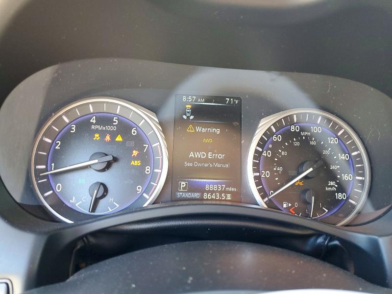 2017 Infiniti Q50 VIN JN1EV7AR5HM832101 COPART salvage auction — FRONT END, MD - CERT OF SALVAGE > 75% DAMAGE, sold $3,300 on 2026-07-30 (photo 9)