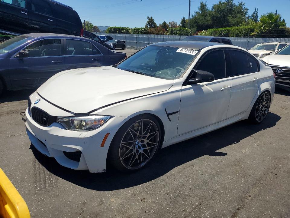 2017 BMW VIN WBS8M9C34H5G85986 COPART salvage auction — FRONT END, Ca - Salvage Certificate, sold $17,300 on 2026-07-02 (photo 1)