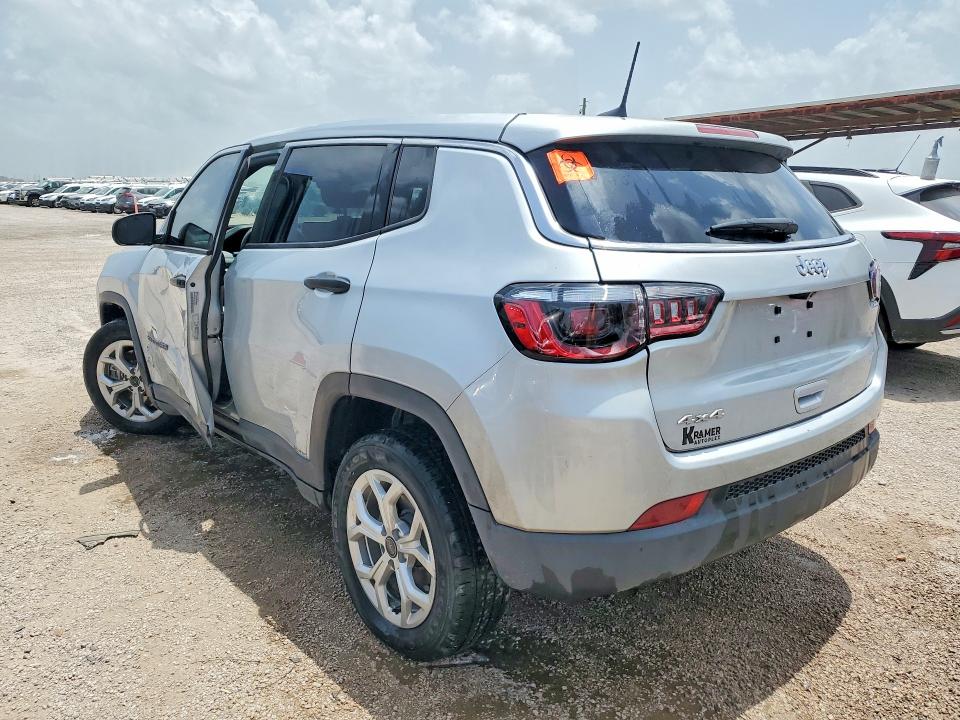 2025 Jeep Compass VIN 3C4NJDAN0ST586208 COPART salvage auction — FRONT END, Tx - Certificate Of Title, sold $8,600 on 2026-07-28 (photo 2)