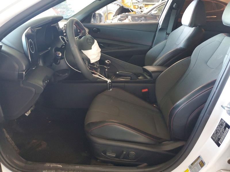 2021 Hyundai Elantra VIN KMHLR4AF4MU172488 COPART salvage auction — FRONT END, Tx - Salvage Vehicle Title, sold $1,600 on 2026-07-10 (photo 7)
