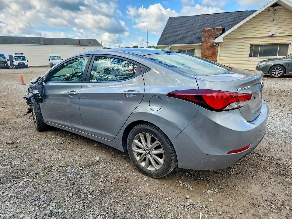 2015 Hyundai Elantra VIN KMHDH4AE8FU455879 COPART salvage auction — FRONT END, Oh - Cert Of Title-Salvage, sold $700 on 2026-07-15 (photo 2)