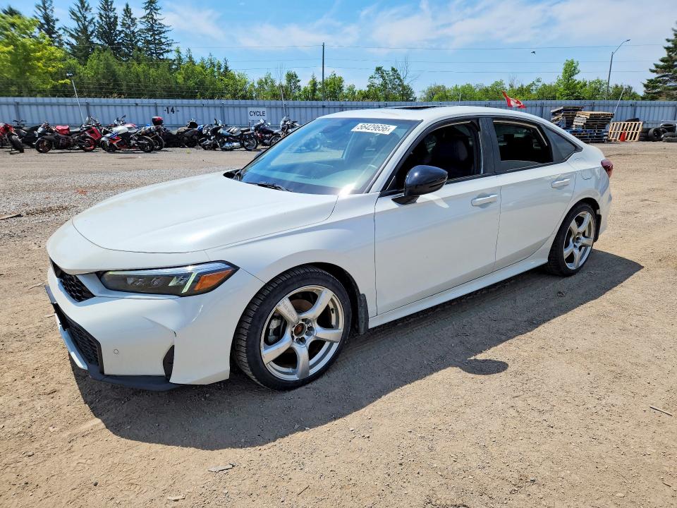 2025 Honda Civic VIN 2HGFE4F86SH000696 COPART salvage auction — ROOF, On - Permit No Brand - Unfit, sold $12,700 on 2026-07-30 (photo 1)