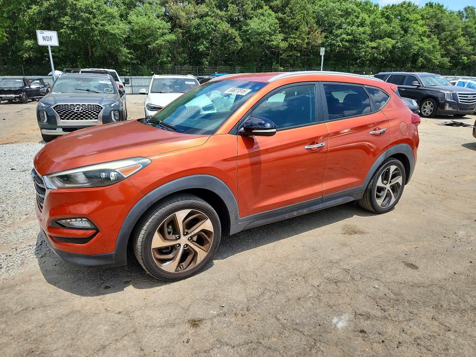 2016 Hyundai Tucson VIN KM8J33A27GU074821 COPART salvage auction — SIDE, Fl - Certificate Of Title, sold $3,200 on 2026-07-09 (photo 1)
