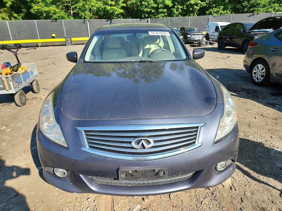 2010 Infiniti G VIN JN1CV6AR3AM254054 COPART salvage auction — SIDE, Md - Cert Of Salvage < 75% Damage, sold $575 on 2026-07-10 (photo 5)