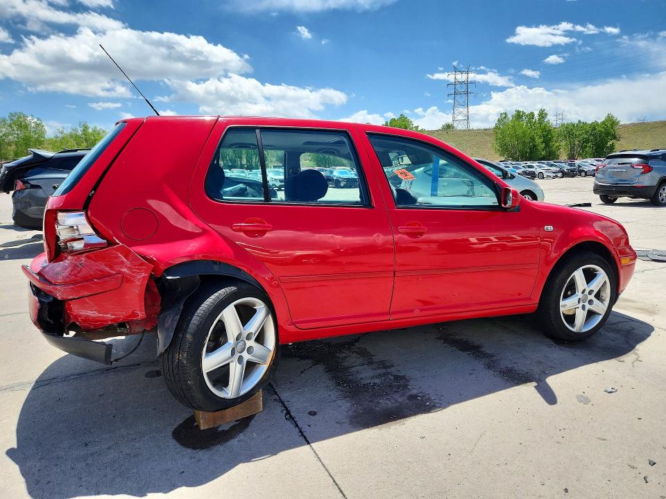 2003 Volkswagen Golf VIN 9BWGK61J334003089 COPART salvage auction — REAR END, Co - Public - Salvage Title, sold $300 on 2026-07-27 (photo 3)