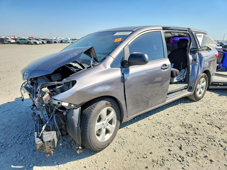 2016 Toyota Sienna VIN 5TDZK3DC1GS704593 COPART salvage auction — FRONT END, Co - Salvage Title, sold $275 on 2026-07-28 (photo 1)