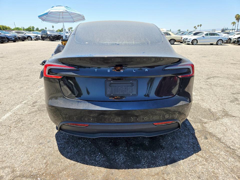 2025 Tesla VIN 5YJ3E1EA1SF011065 COPART salvage auction — SIDE, CA - SALVAGE CERTIFICATE, sold $10,700 on 2026-07-28 (photo 6)