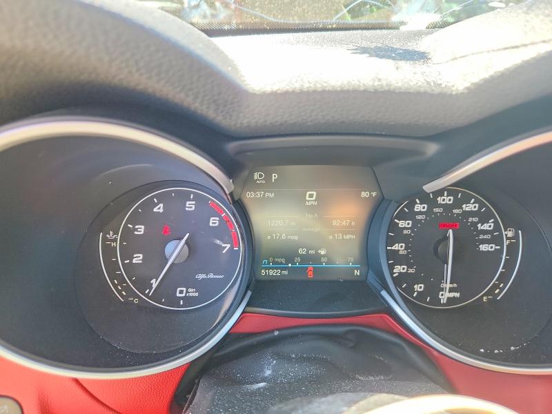 2020 Alfa romeo VIN ZASPAKAN0L7C87098 COPART salvage auction — VANDALISM, Il - Salvage Certificate, sold $700 on 2026-07-21 (photo 9)
