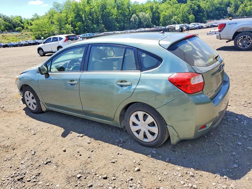2014 Subaru Impreza VIN JF1GPAA63E8249586 COPART salvage auction — FRONT END, Ny - Mv-907A Salvage Certificate, sold $475 on 2026-07-14 (photo 2)