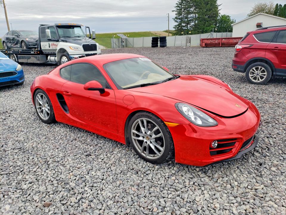2014 Porsche Cayman VIN WP0AA2A89EK174596 COPART salvage auction — FRONT END, In - Cert Of Title-Salvage Title, sold $18,800 on 2026-07-21 (photo 4)