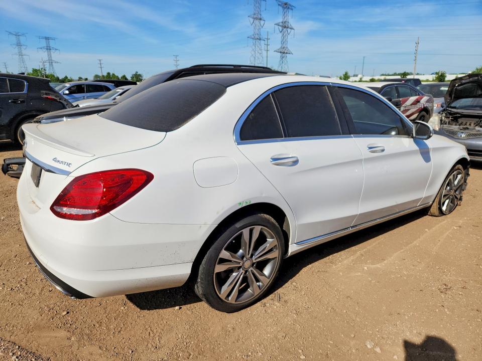 2016 Mercedes-benz C class VIN WDDWF4KB0GR179666 COPART salvage auction — FRONT END, IL - SALVAGE CERTIFICATE, sold $3,050 on 2026-08-11 (photo 3)