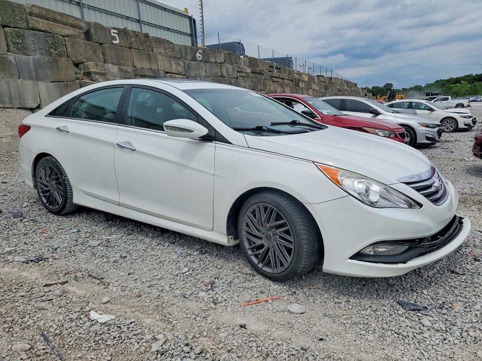 2014 Hyundai VIN 5NPEC4AB5EH848003 COPART salvage auction — FRONT END, Ky - Cert Of Title-Salvage, sold $125 on 2026-07-17 (photo 4)