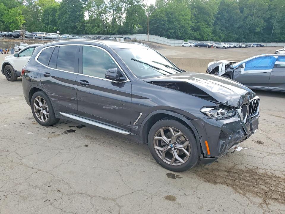 2022 BMW X3 VIN 5UX53DP02N9J01794 COPART salvage auction — FRONT END, Ny - Mv-907A Salvage Certificate, sold $4,800 on 2026-07-28 (photo 4)