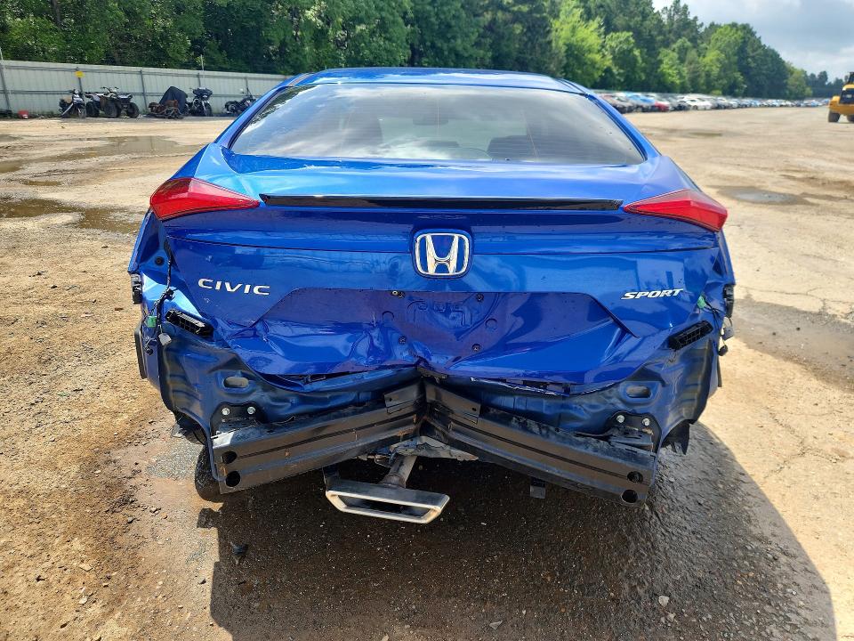2020 Honda Civic VIN 19XFC2F83LE004999 COPART salvage auction — REAR END, La - Cert Of Title-Salvage, sold $4,950 on 2026-07-09 (photo 6)