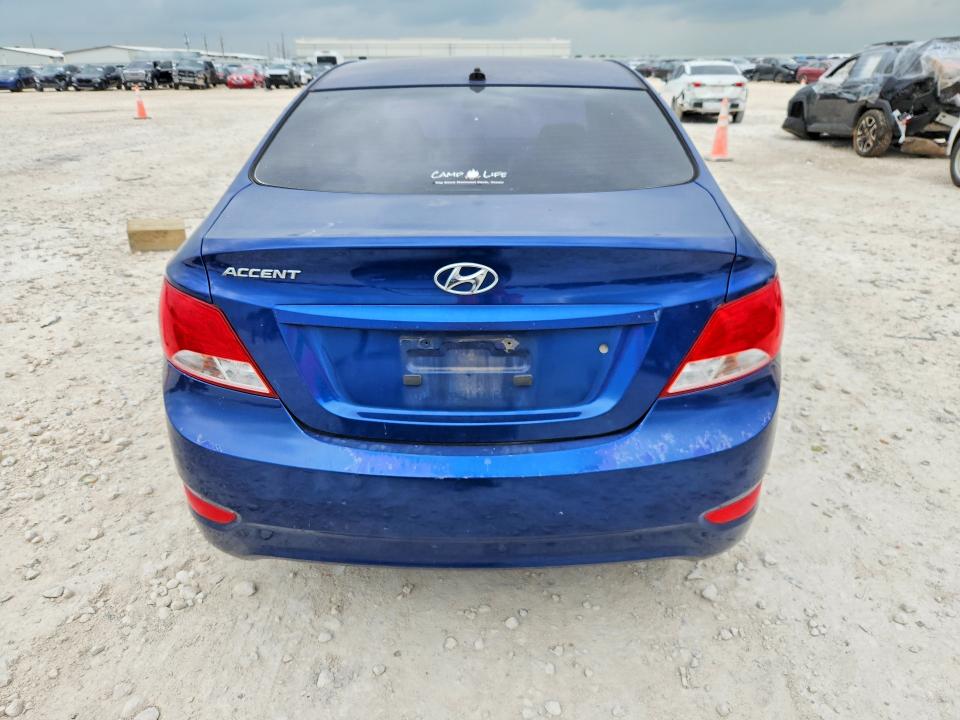 2016 Hyundai Accent VIN KMHCT4AE2GU060687 COPART salvage auction — NORMAL WEAR, TX - CERTIFICATE OF TITLE, sold $600 on 2026-07-02 (photo 6)