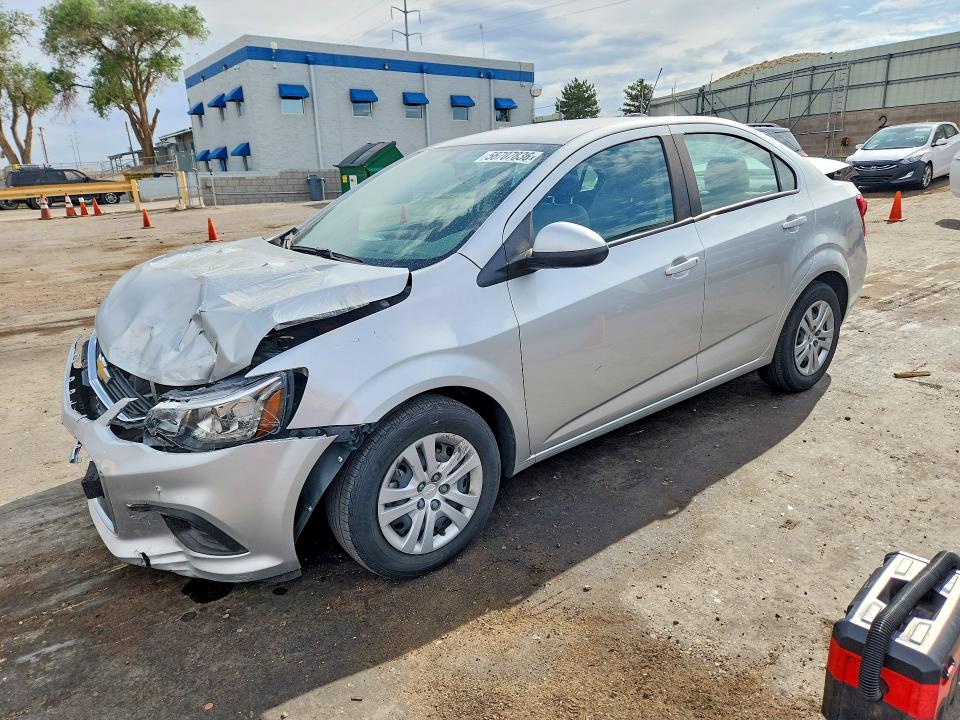 2017 Chevrolet SONIC VIN 1G1JB5SG1H4146877 COPART salvage auction — FRONT END, NM - CERT OF TITLE-SALVAGE (P), sold $1,150 on 2026-07-09 (photo 1)