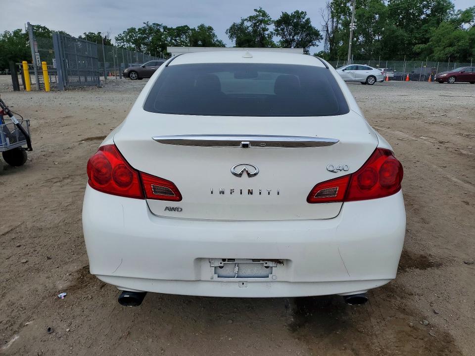 2015 Infiniti Q40 VIN JN1CV6AR8FM520580 COPART salvage auction — SIDE, Md - Cert Of Salvage > 75% Damage, sold $1,500 on 2026-07-07 (photo 6)