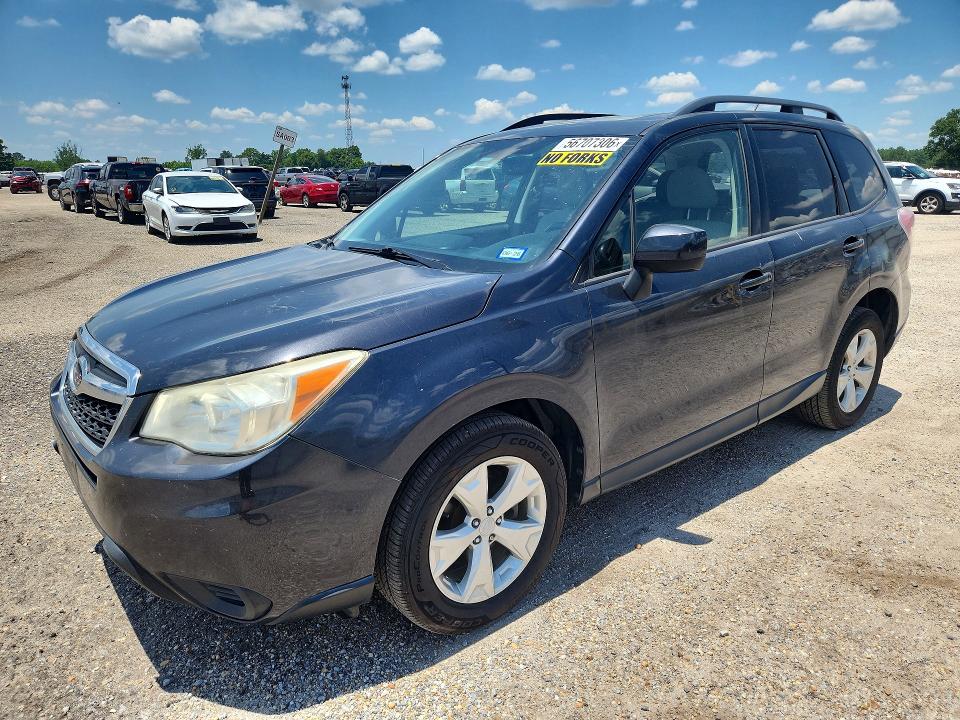 2014 Subaru Forester VIN JF2SJADCXEH439314 COPART salvage auction — NORMAL WEAR, Tx - Certificate Of Title, sold $1,400 on 2026-07-02 (photo 1)