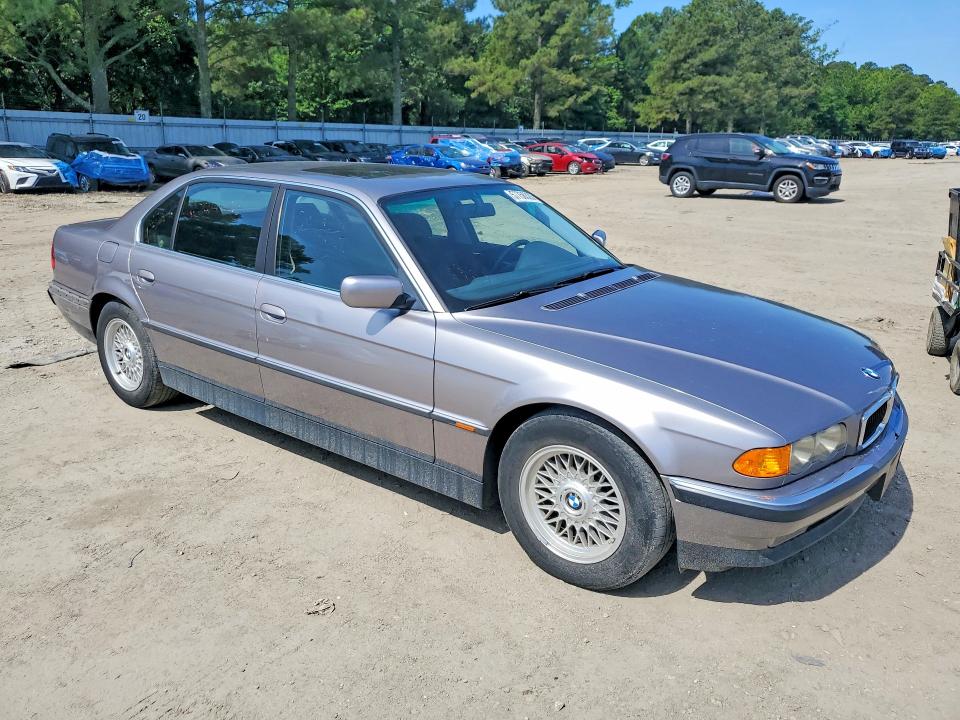1999 BMW 7 series VIN WBAGH8332XDP02574 COPART salvage auction — REAR END, Va - Certificate Of Title, sold $1,150 on 2026-07-07 (photo 4)