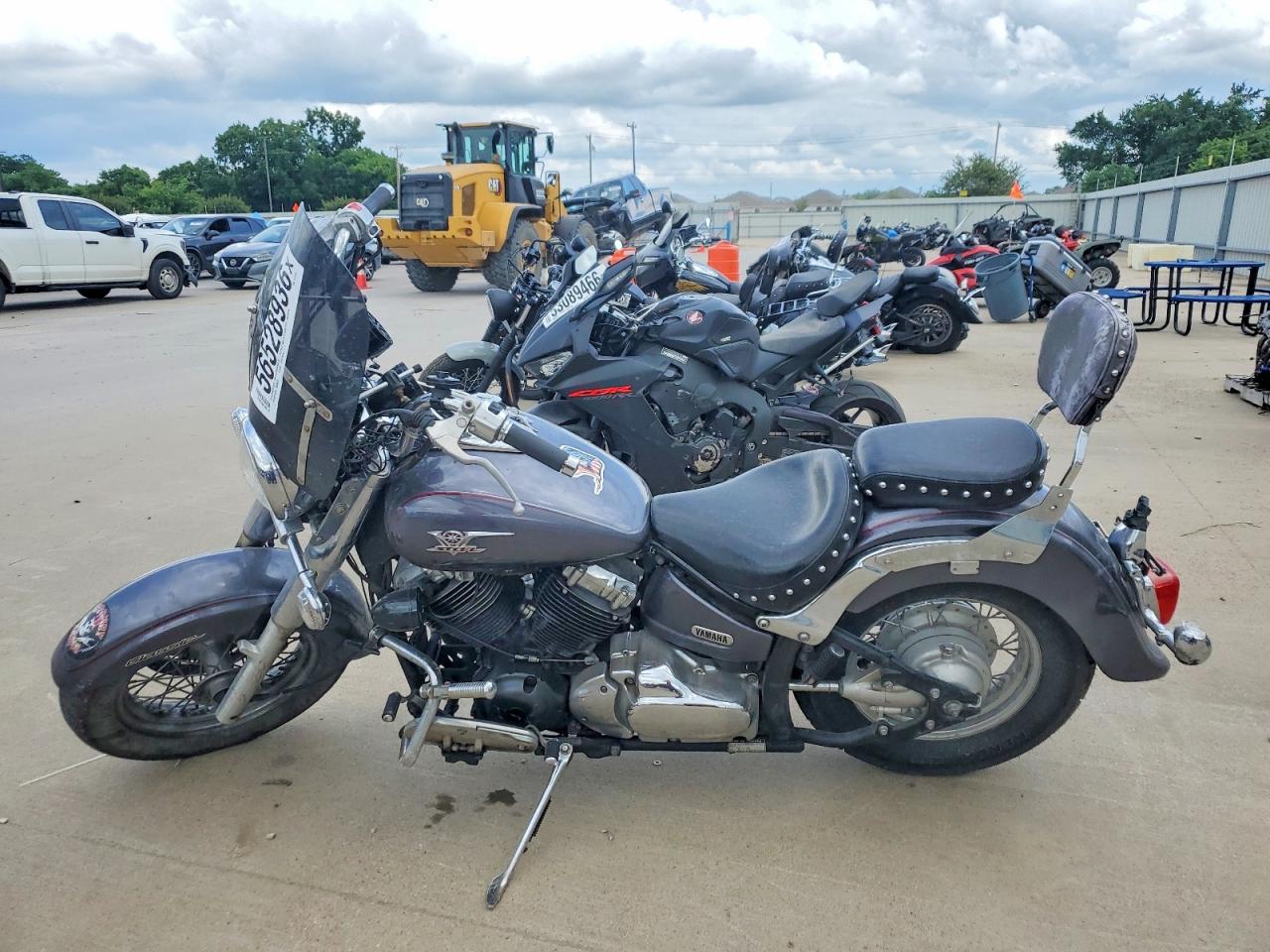 2005 Yamaha XVS65 VIN JYAVM01E05A078229 COPART salvage auction — Rear End, TX - SALVAGE VEHICLE TITLE, sold $600 on 2026-07-09 (photo 3)