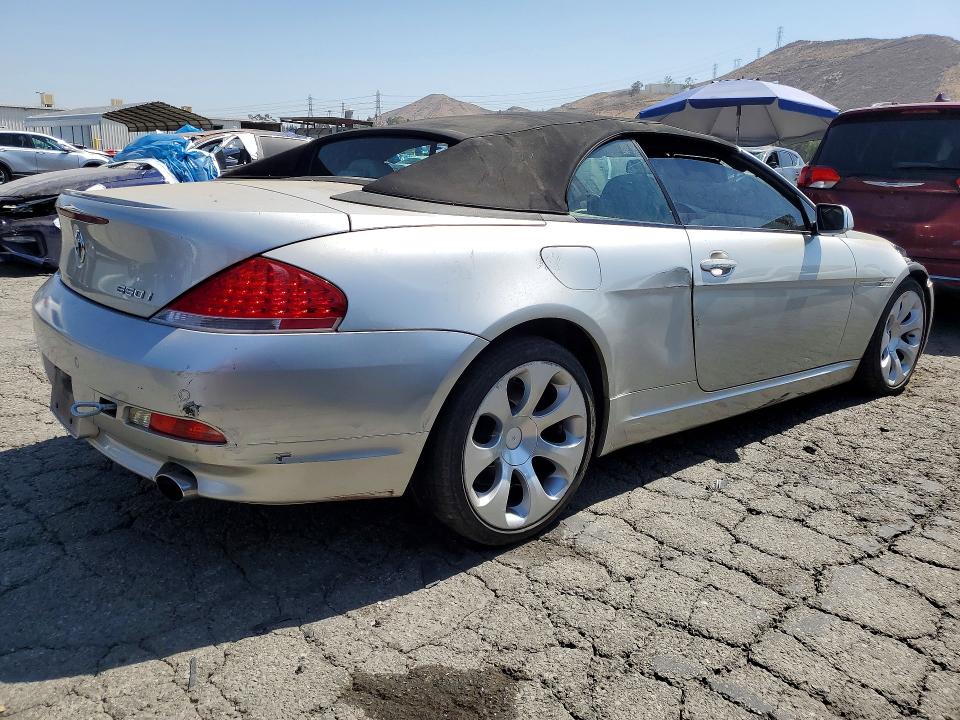 2006 BMW 6 series VIN WBAEK13496CN75304 COPART salvage auction — FRONT END, Ca - Dis/Dlr/Exp Only Clean Title, sold $325 on 2026-07-27 (photo 3)