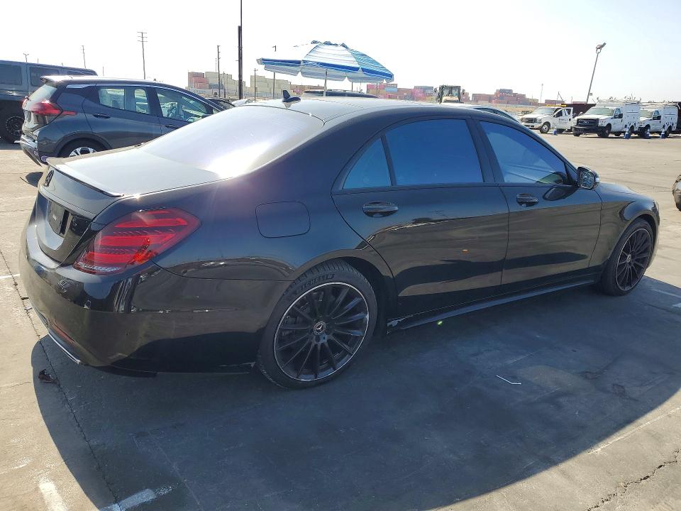 2020 Mercedes-benz S-klasse VIN W1KUG8DB1LA529694 COPART salvage auction — REAR END, Ca - Salvage Certificate, sold $23,300 on 2026-07-15 (photo 3)