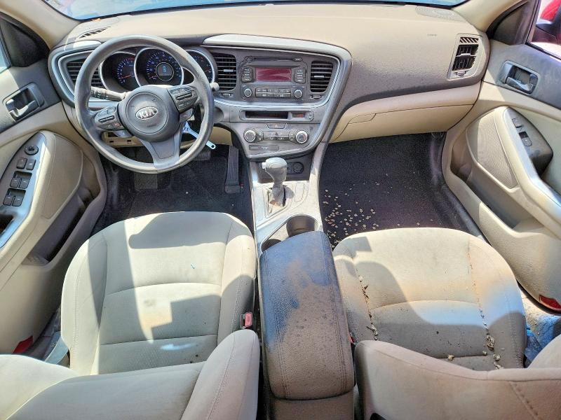 2014 Kia Optima VIN 5XXGM4A74EG350162 COPART salvage auction — VANDALISM, Nm - Cert Of Title-Salvage, sold $625 on 2026-07-27 (photo 8)