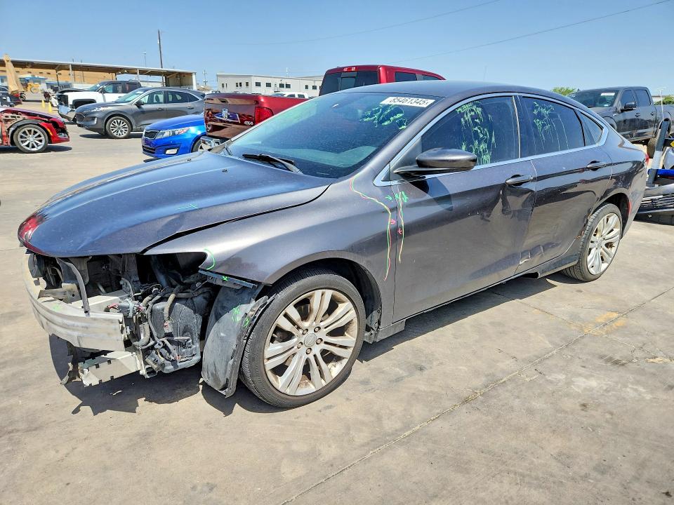 2015 Chrysler 200 VIN 1C3CCCAB8FN639118 COPART salvage auction — FRONT END, Tx - Salvage Vehicle Title, sold $925 on 2026-07-09 (photo 1)