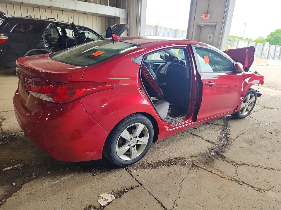 2013 Hyundai Elantra VIN KMHDH4AE5DU001649 COPART salvage auction — FRONT END, WI - JUNKED VEHICLE BILL OF SALE, sold $250 on 2026-07-27 (photo 3)