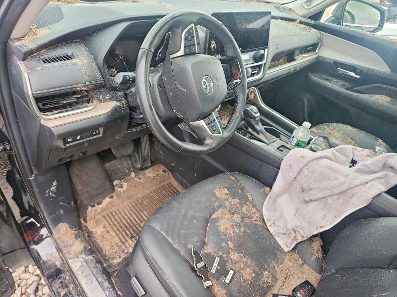 2025 Toyota Highlander VIN 5TDAAAB54SS081195 COPART salvage auction — FRONT END, MI - CERT OF TITLE-FLOOD VEHICLE, sold $4,650 on 2026-07-23 (photo 8)