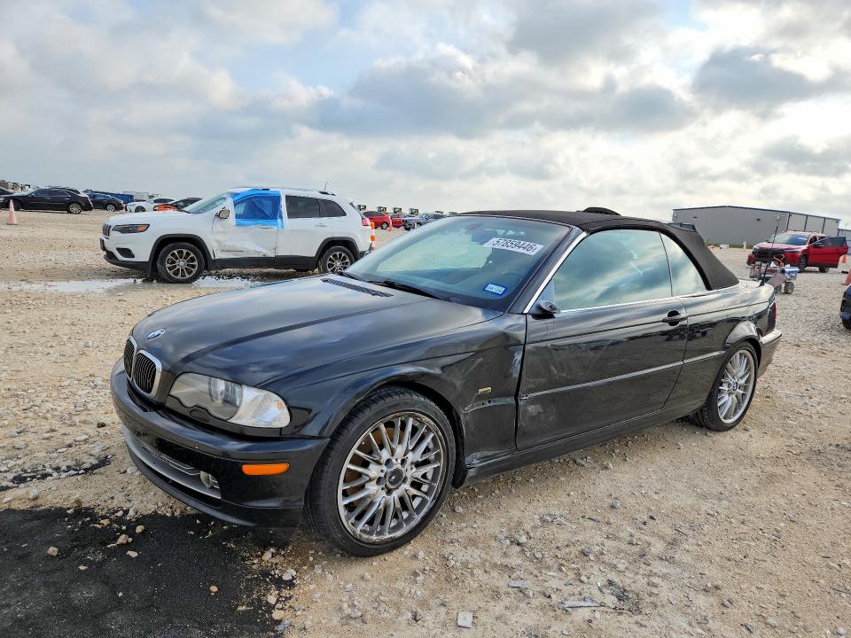 2002 BMW 3 series VIN WBABS53402EV88578 COPART salvage auction — SIDE, TX - SALVAGE VEHICLE TITLE, sold $700 on 2026-07-30 (photo 1)