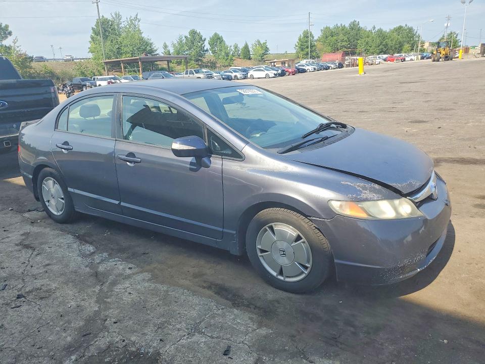 2008 Honda Civic hybrid VIN JHMFA36228S017611 COPART salvage auction — FRONT END, Sc - Certificate Of Title, sold $275 on 2026-07-10 (photo 4)