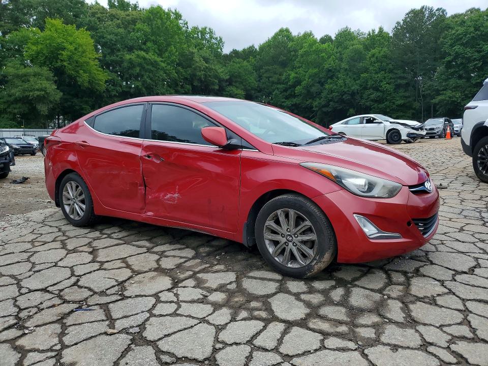 2015 Hyundai Elantra VIN KMHDH4AE0FU299188 COPART salvage auction — SIDE, GA - CERT OF TITLE-SALVAGE, sold $2,250 on 2026-07-24 (photo 4)