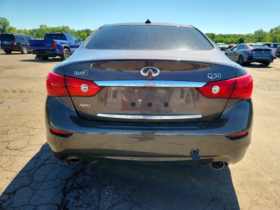 2015 Infiniti Q50 VIN JN1BV7AR4FM394123 COPART salvage auction — SIDE, Ct - Cert Of Title-Salvage, sold $625 on 2026-07-31 (photo 6)