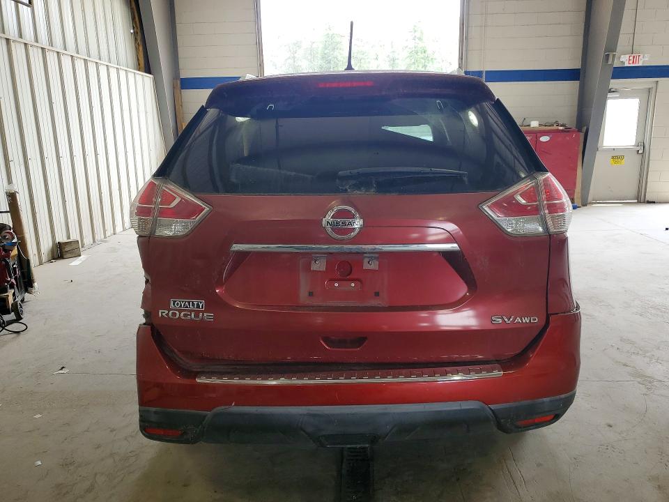 2015 Nissan Rogue VIN KNMAT2MV7FP506034 COPART salvage auction — REAR END, Va - Cert Of Title - Salvage, sold $1,850 on 2026-07-02 (photo 6)