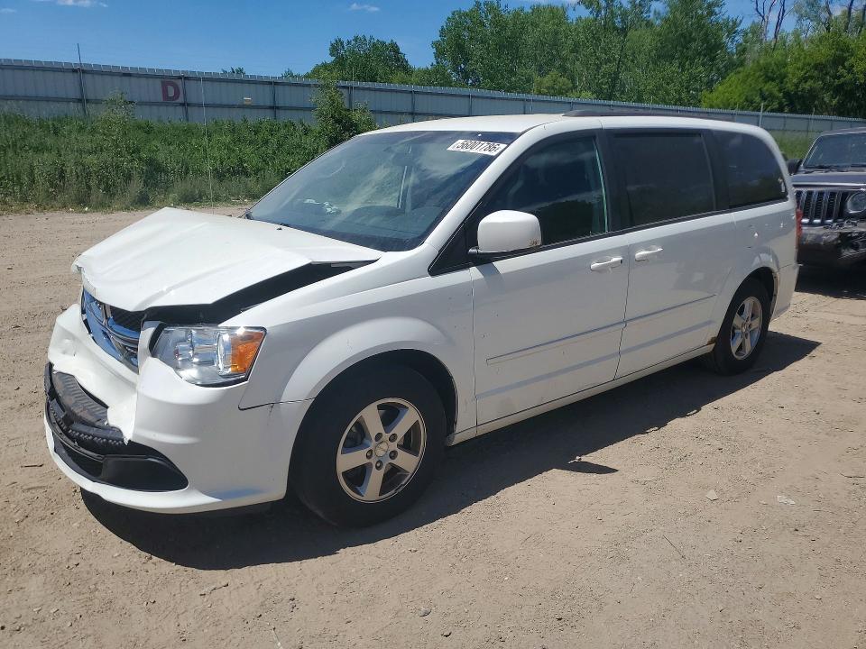 2012 Dodge Caravan VIN 2C4RDGCG5CR381044 COPART salvage auction — FRONT END, Mi - Certificate Of Title, sold $250 on 2026-07-29 (photo 1)