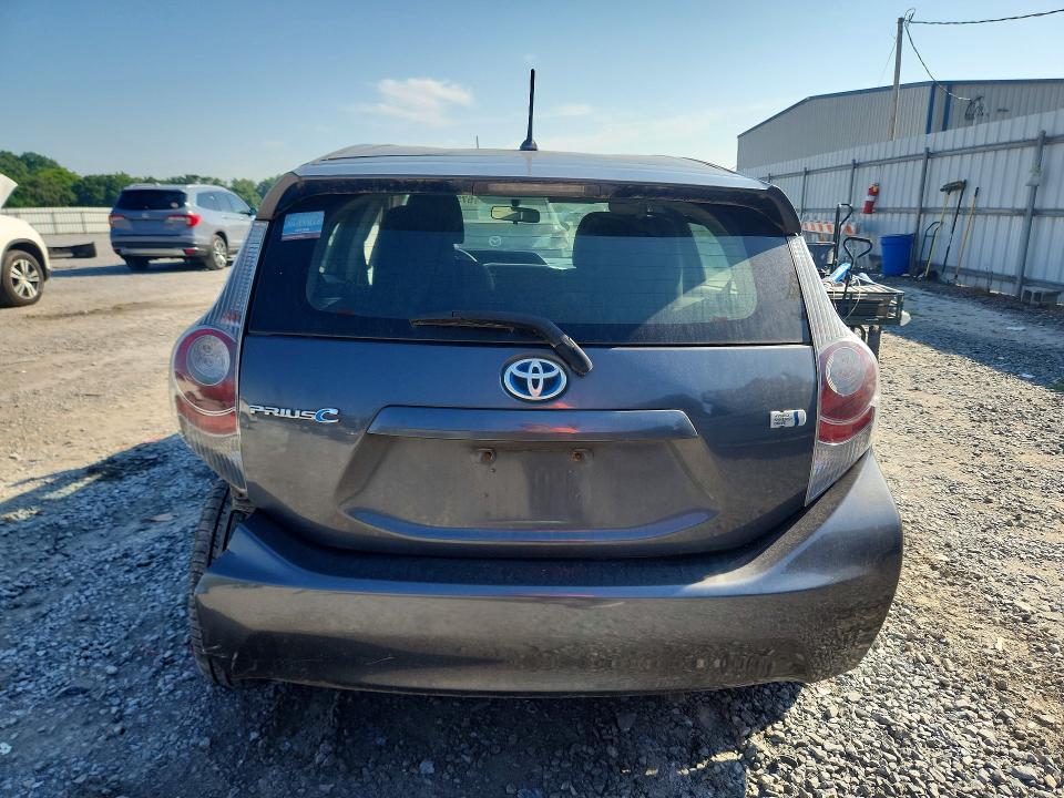 2012 Toyota Prius VIN JTDKDTB37C1008830 COPART salvage auction — FRONT END, Nc - Salvage Certificate Of Title, sold $475 on 2026-07-15 (photo 6)
