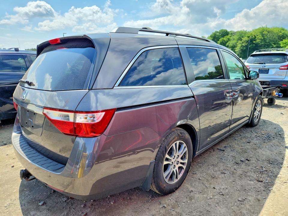 2012 Honda Odyssey VIN 5FNRL5H63CB079805 COPART salvage auction — FRONT END, Ct - Cert Of Title-Salvage, sold $675 on 2026-07-02 (photo 3)
