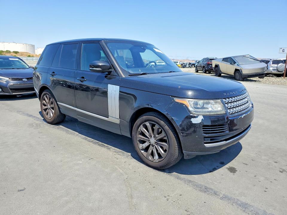 2016 Land rover RANGE ROVER VIN SALGS2KF9GA298020 COPART salvage auction — FRONT END, Ca - Salvage Certificate, sold $4,850 on 2026-07-20 (photo 4)