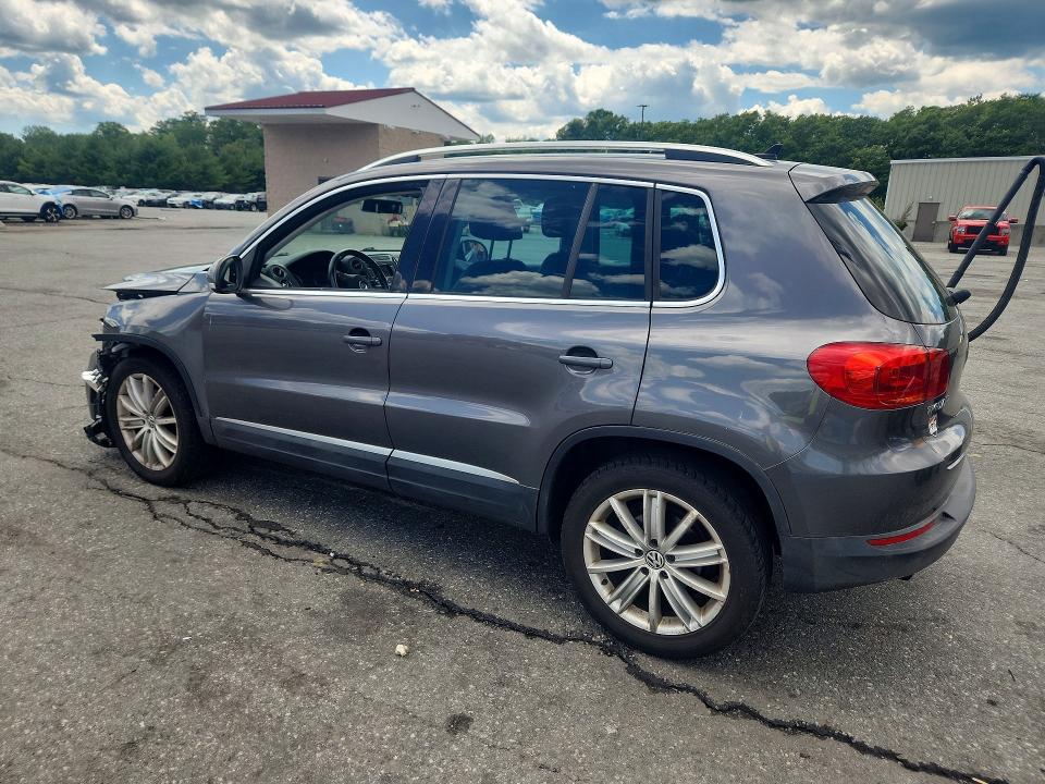 2012 Volkswagen Tiguan VIN WVGAV7AXXCW004645 COPART salvage auction — FRONT END, Ct - Cert Of Title-Salvage, sold $425 on 2026-07-09 (photo 2)