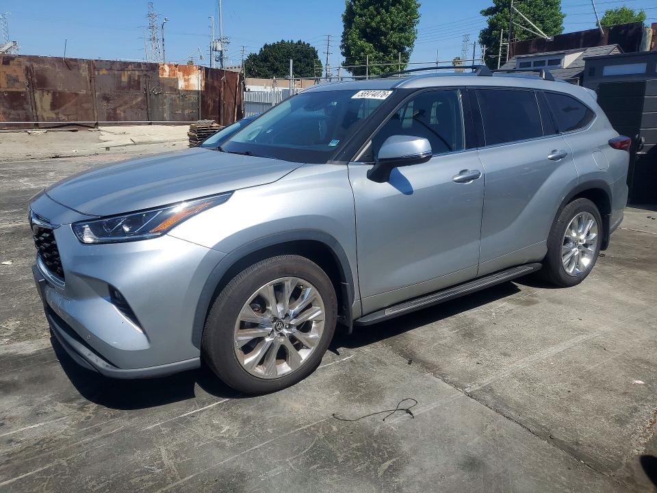2020 Toyota Highlander VIN 5TDDZRBH6LS053639 COPART salvage auction — SIDE, Ca - Salvage Certificate, sold $16,400 on 2026-07-10 (photo 1)