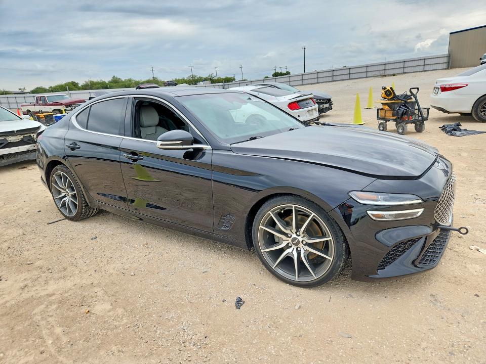 2022 Genesis G70 VIN KMTG34TA5NU103725 COPART salvage auction — FRONT END, TX - SALVAGE VEHICLE TITLE (P), sold $3,850 on 2026-07-16 (photo 4)